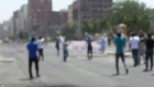 Protester shot in stomach after raising hands in the air
