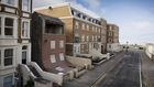 House with slipped down facade, Margate