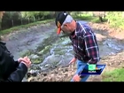 Newcastle couple wakes to find sinkhole in yard