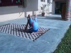 Bharti public school(BPS) Narnaul girl showing her yoga abilitites