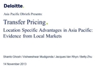 Location Specific Advantages in Asia Pacific: Evidence from Local Markets