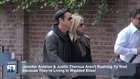 Jennifer Aniston & Justin Theroux Aren't Rushing To Wed Because They're Living In Wedded Bliss!