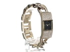 Anne Klein Women's AK 1706BKGB Rectangular Chain Bracelet Watch