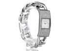 Anne Klein Women's AK 1707WTSV Rectangular Chain Bracelet Watch